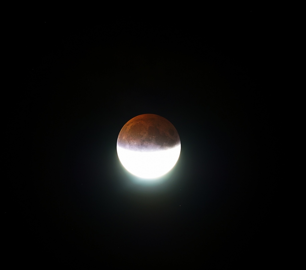Emozionante ieri sera l'eclissi lunare parziale evento durato circa tre ore non solo in Italia